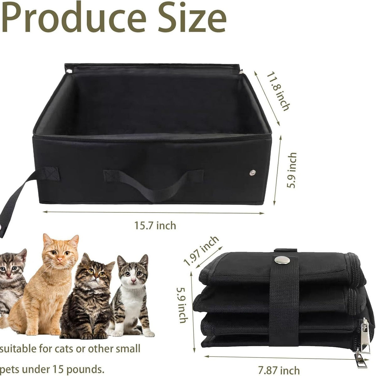 Foldable Fabric Litter Box