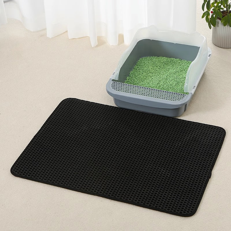 Double-Layer Cat Litter Mat
