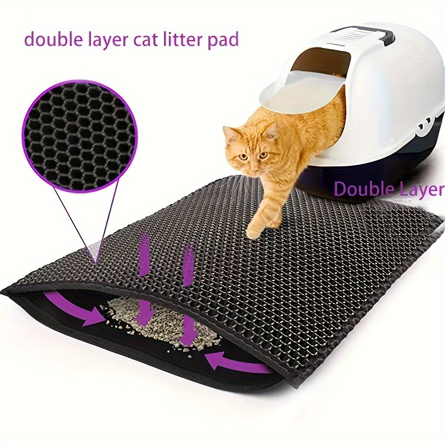 Double-Layer Cat Litter Mat