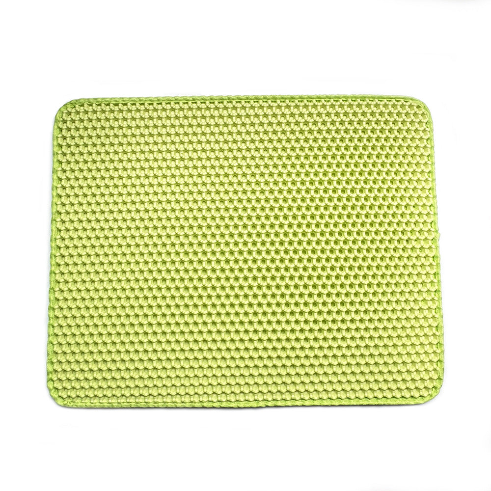 Double-Layer Cat Litter Mat
