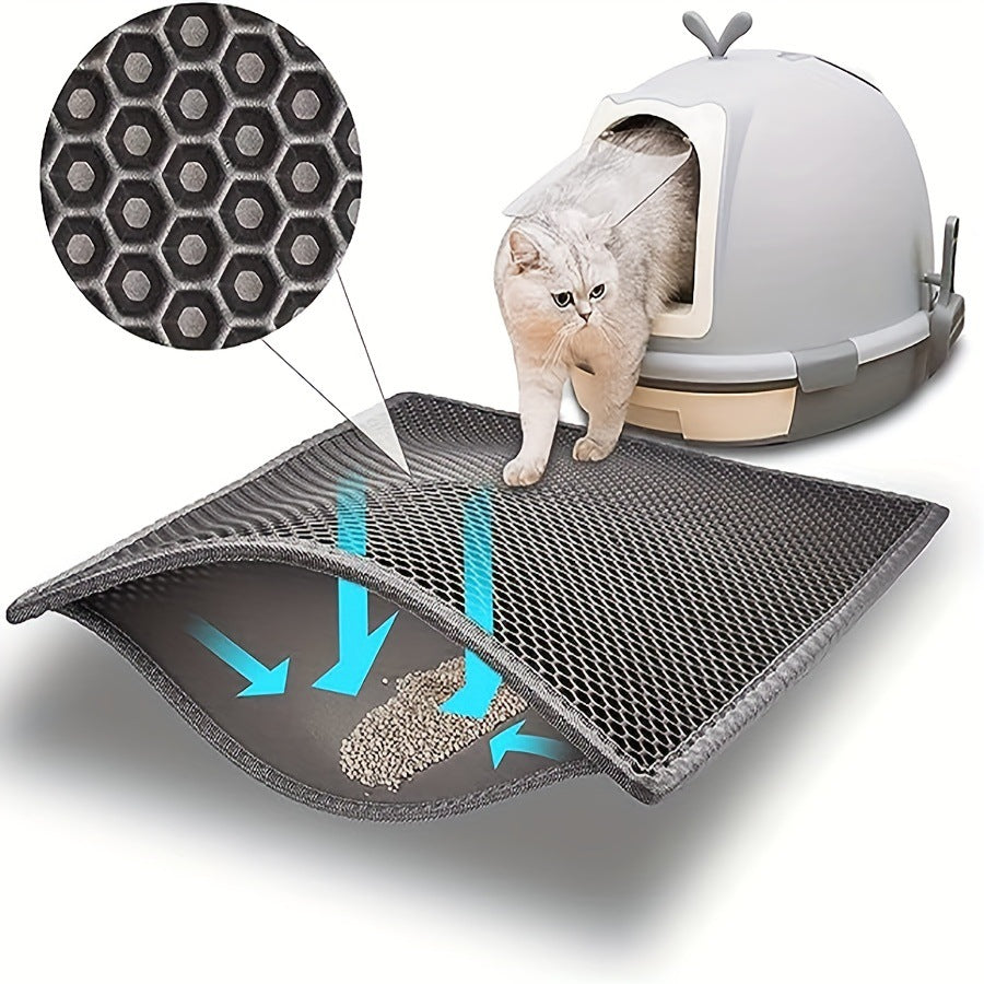 Double-Layer Cat Litter Mat