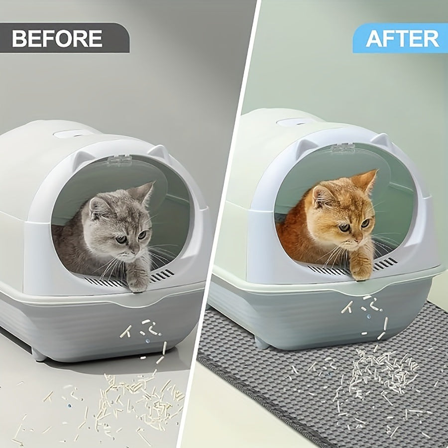 Double-Layer Cat Litter Mat